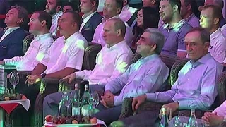 Azərbaycan prezidenti erməni həmkarıyla döyüş sambosu izlədi