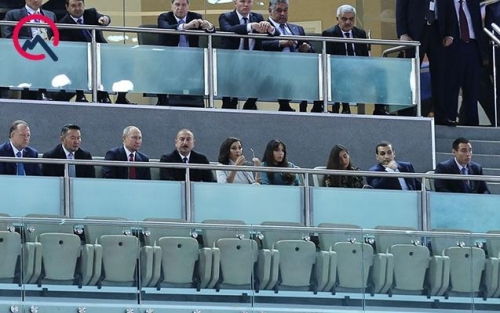 Prezident İlham Əliyev və Putin Cüdo yarışlarında