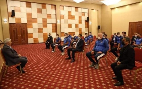Rövnəq Abdullayev Olimpiyadaya gedəcək cüdo milli komandasını qəbul edib