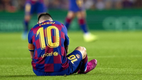 Messi oyunlara zədəli çıxırmış